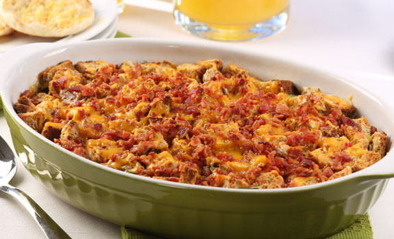 Bacon Spinach Strata