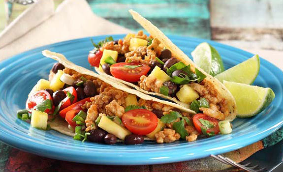 Chicken Tacos with Pineapple Salsa