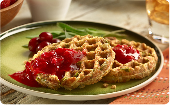 Cranberry & Sage Savory Waffles