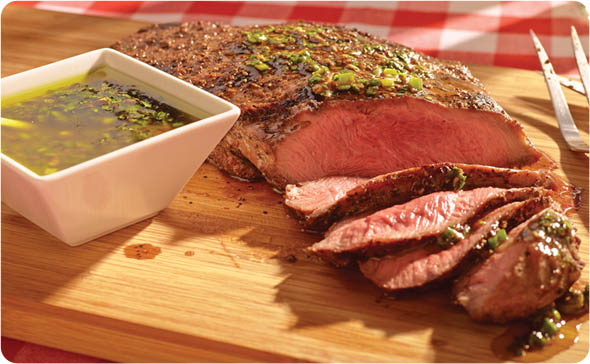 Flat Iron Steak with Chimichurri Sauce