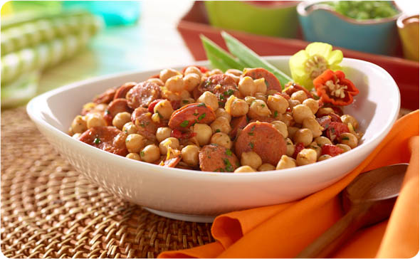 Garbanzo Bean and Chorizo Saute’