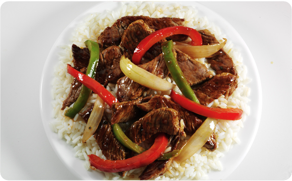 Gingered Beef with Sweet Peppers