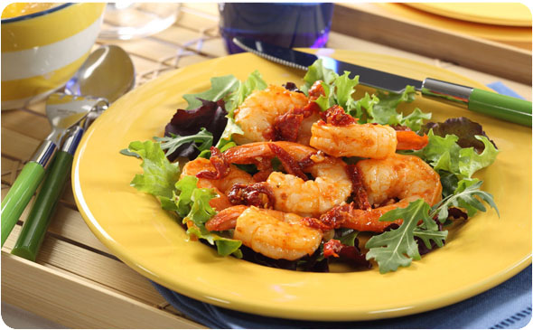 Lemony Shrimp with Sun-dried Tomatoes