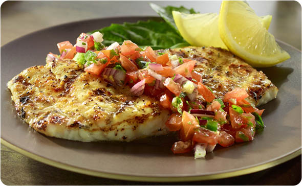 Orange Roughy with Pico de Gallo