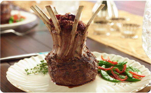 Roasted Lamb Crowns