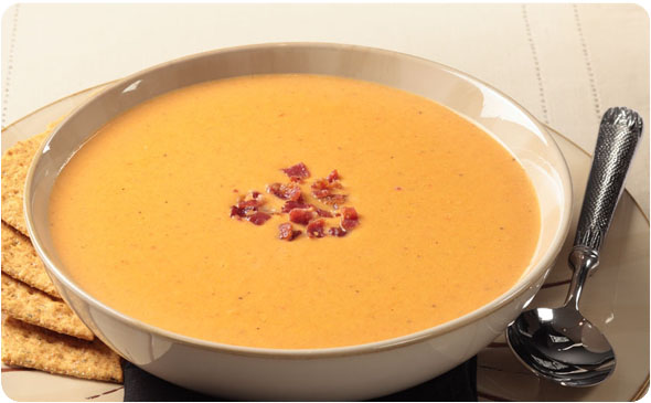 Roasted Red Pepper Corn Bisque