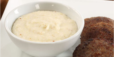 Smokey Grits with Creamy Goat Cheese recipe