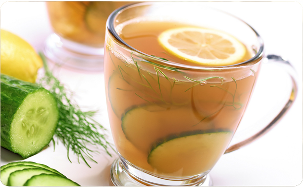 Soothing Cucumber Lemon and Dill Savory Sipping Broth