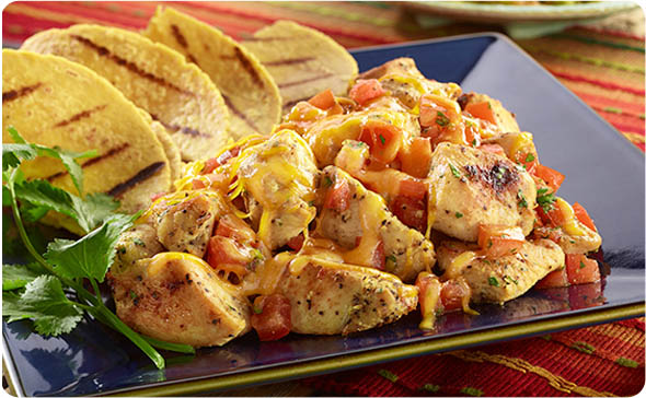 Southwest Cheddar with Chicken, Pan Grill