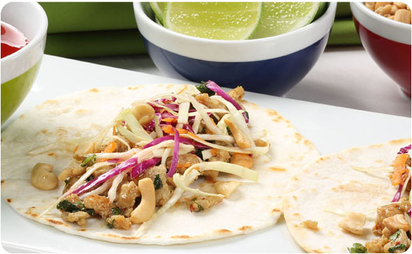 Thai-Style Chicken Tacos