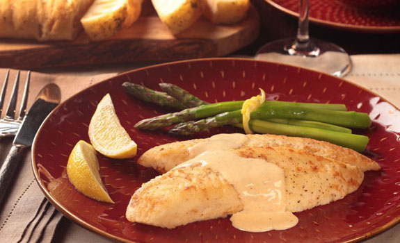 Tilapia with Lobster Cajun Cream Sauce