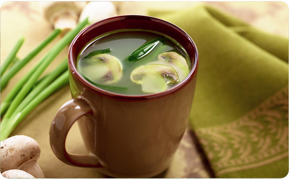 Wild Mushroom and Scallion Savory Sipping Broth