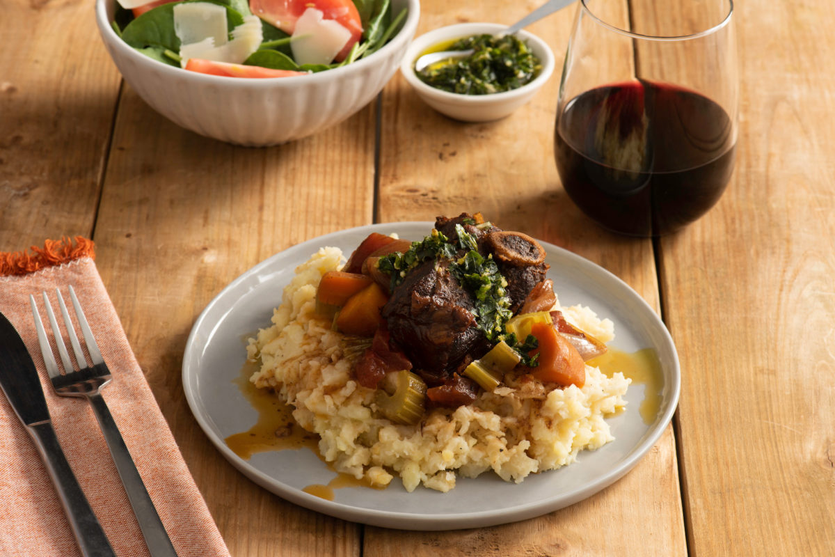 Balsamic Braised Short Ribs with Celeriac Mash