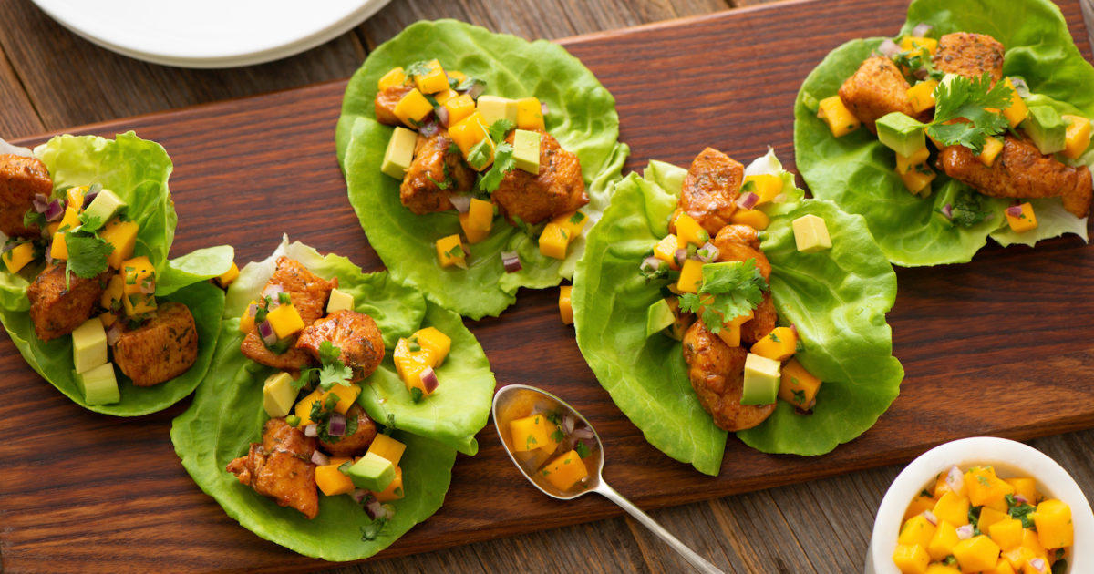 Chicken Lettuce Cups with Mango and Chipotle - Better Than Bouillon