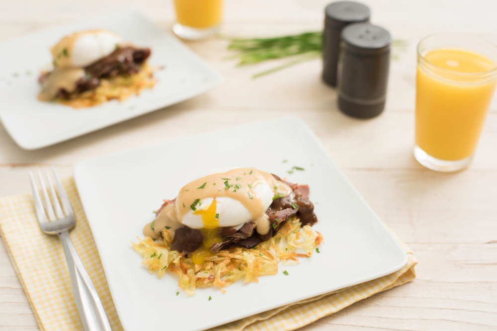 Roast Beef Benedict with Potato Rösti