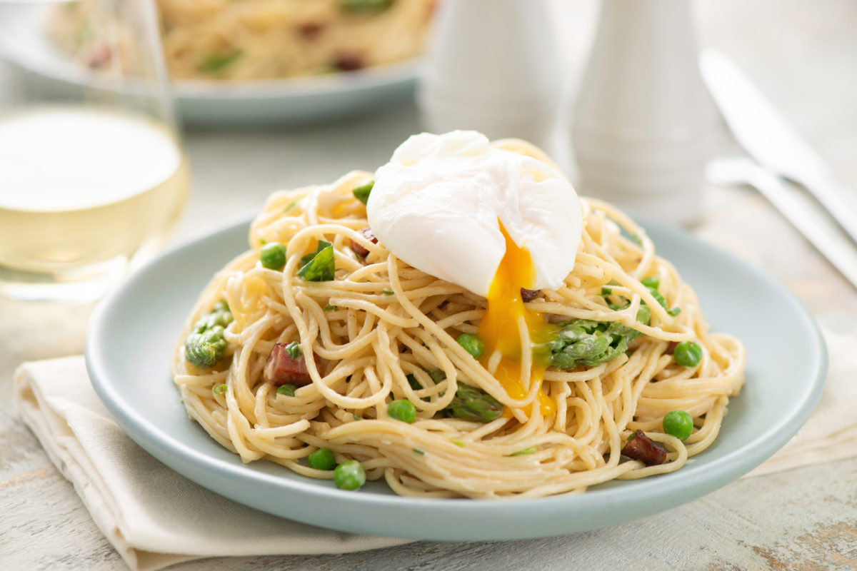 Spring Vegetable Carbonara