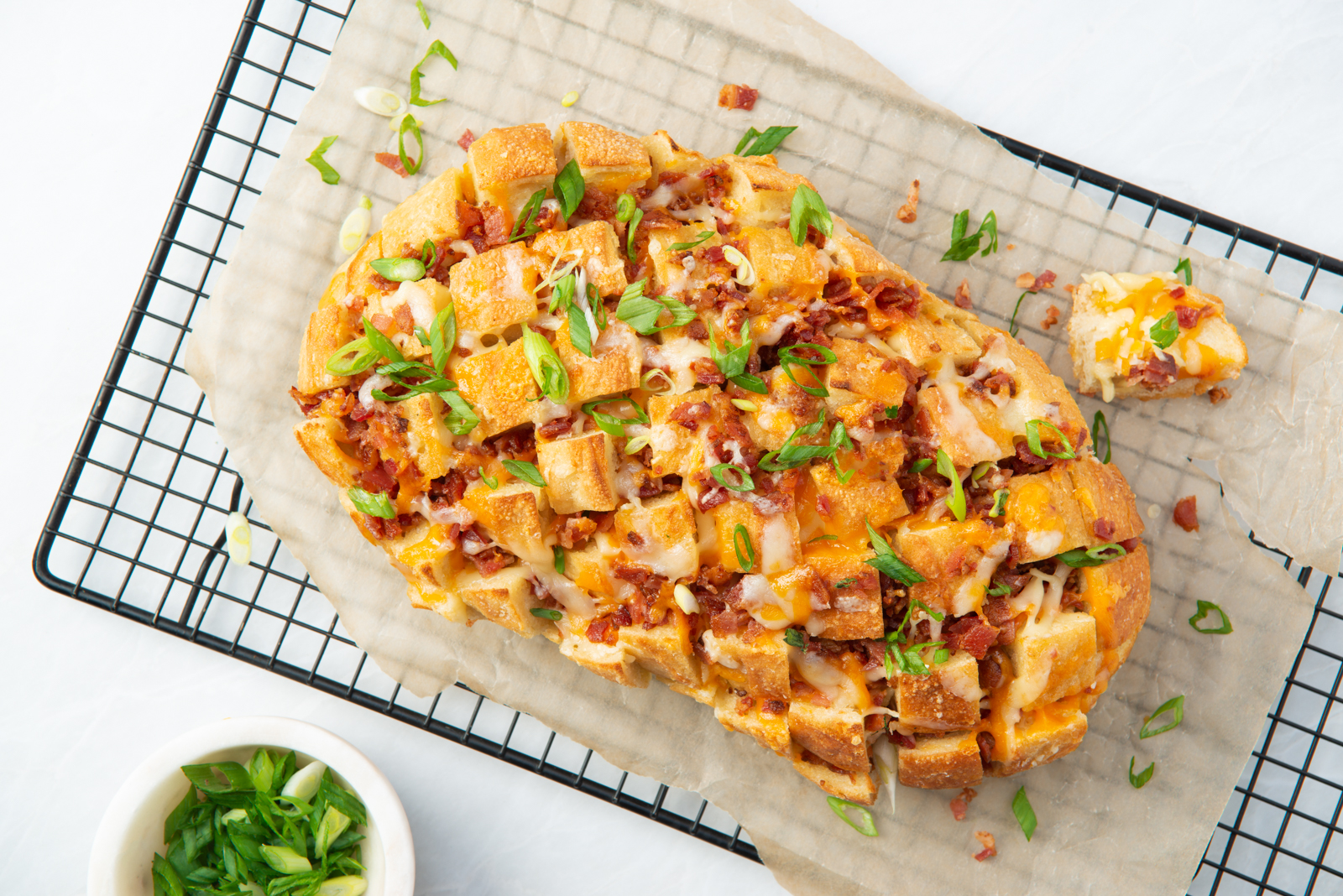 Easy Cheesy Bacon PullApart Bread Better Than Bouillon