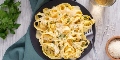 Recipe image for One-Pot Ramen and Mushroom Carbonara