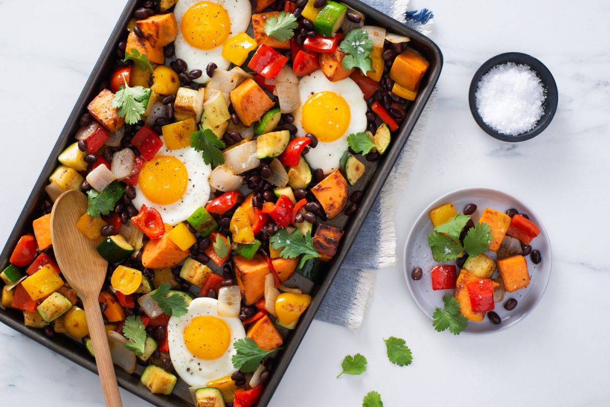 Tex-Mex Vegetable Sheet Pan Hash