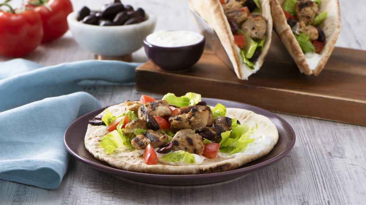 Greek Chicken Gyro Pitas