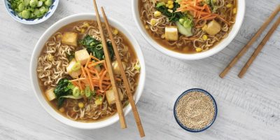 Recipe image for One-Pot Ramen and Mushroom Carbonara