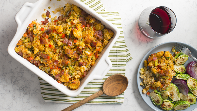 Bacon Cornbread Stuffing