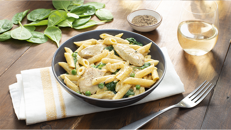 Creamy Chicken and Spinach Penne