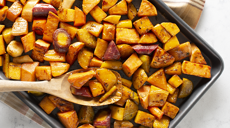 Roasted Veggies with Onion Glaze