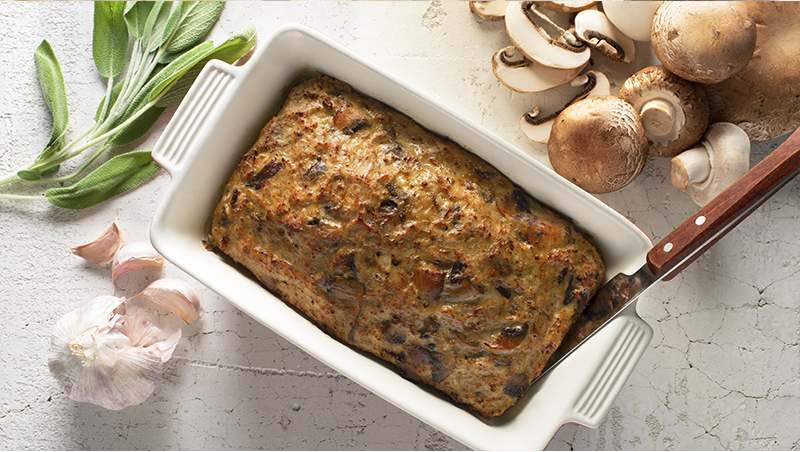 Turkey Mushroom Meatloaf