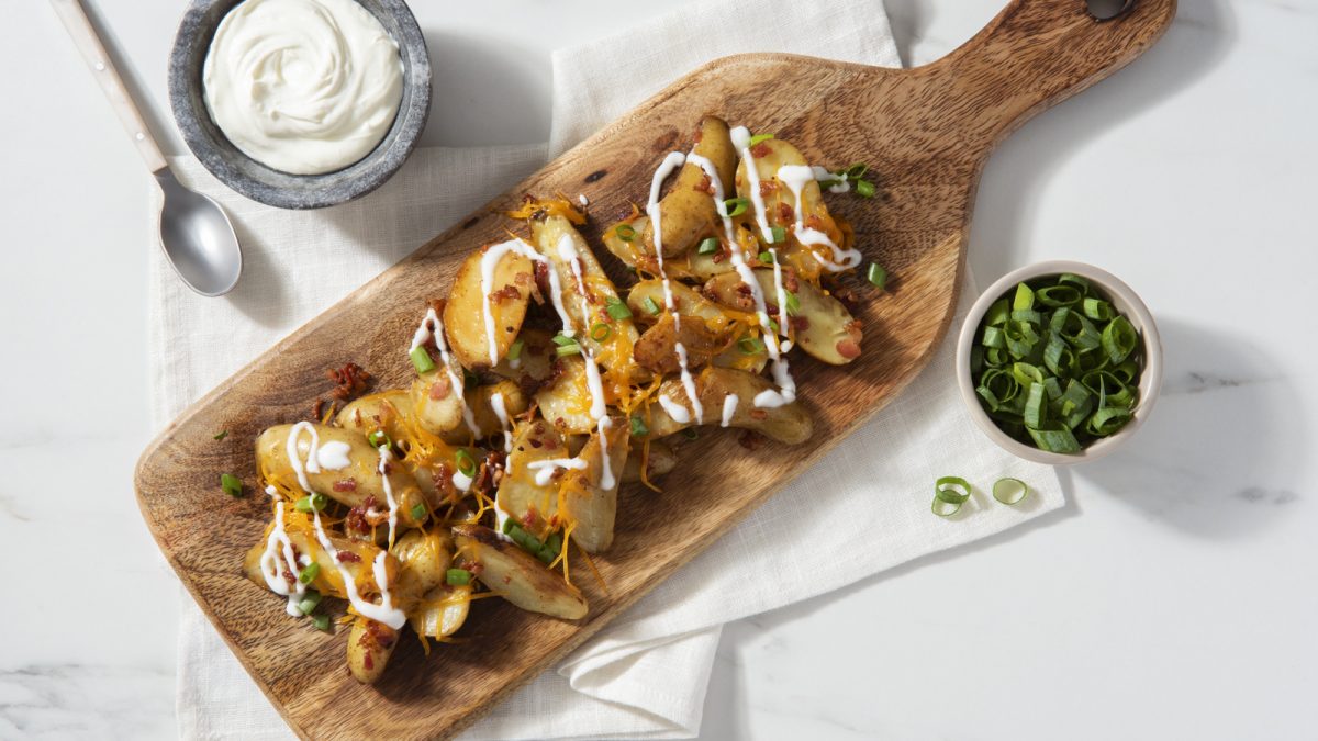 Loaded Slow Cooker Potatoes