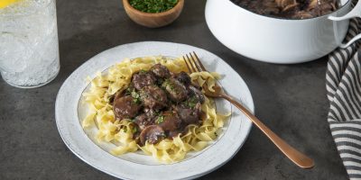 Recipe image for One-Pot Ramen and Mushroom Carbonara
