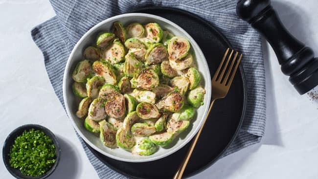 Cacio e Pepe Brussels Sprouts