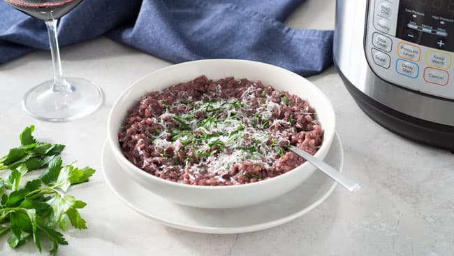 Instant Pot Red Wine Risotto
