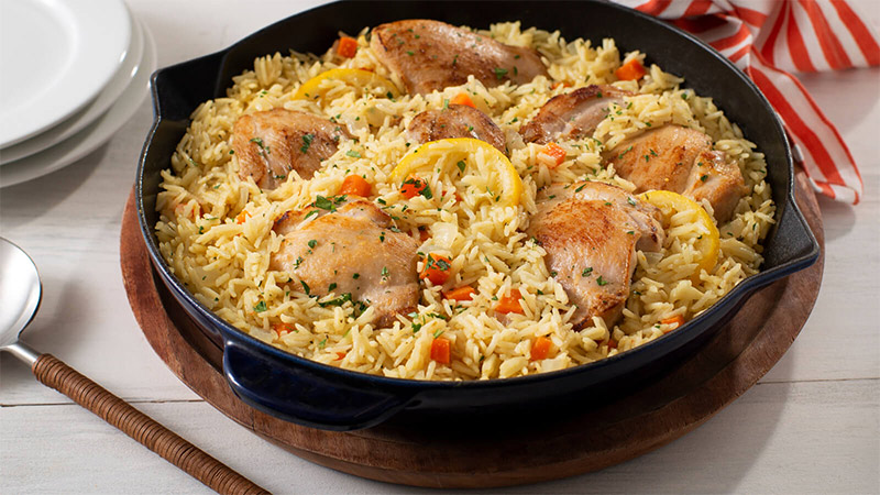 One-Pan Chicken and Rice Pilaf