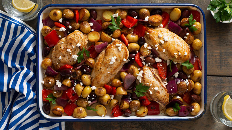 Sheet Pan Greek Chicken