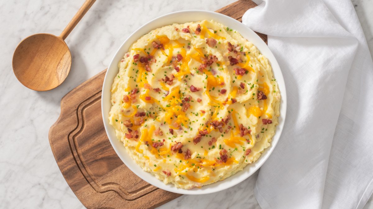 Bacon and Cheddar Mashed Potatoes