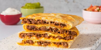 Cheesy Beef Quesadillas recipe