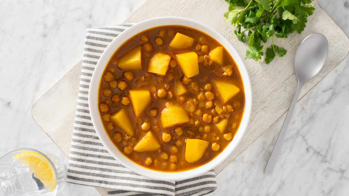 Chickpea and Potato Coconut Curry