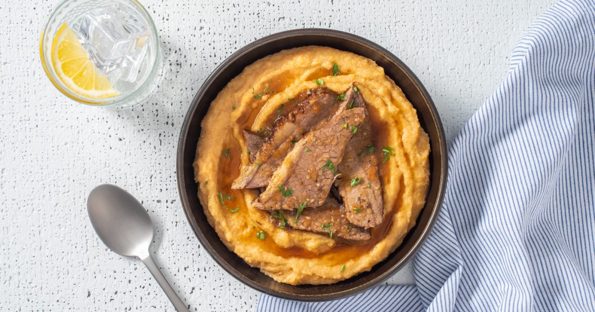 Creamy Brisket Grits - Better Than Bouillon