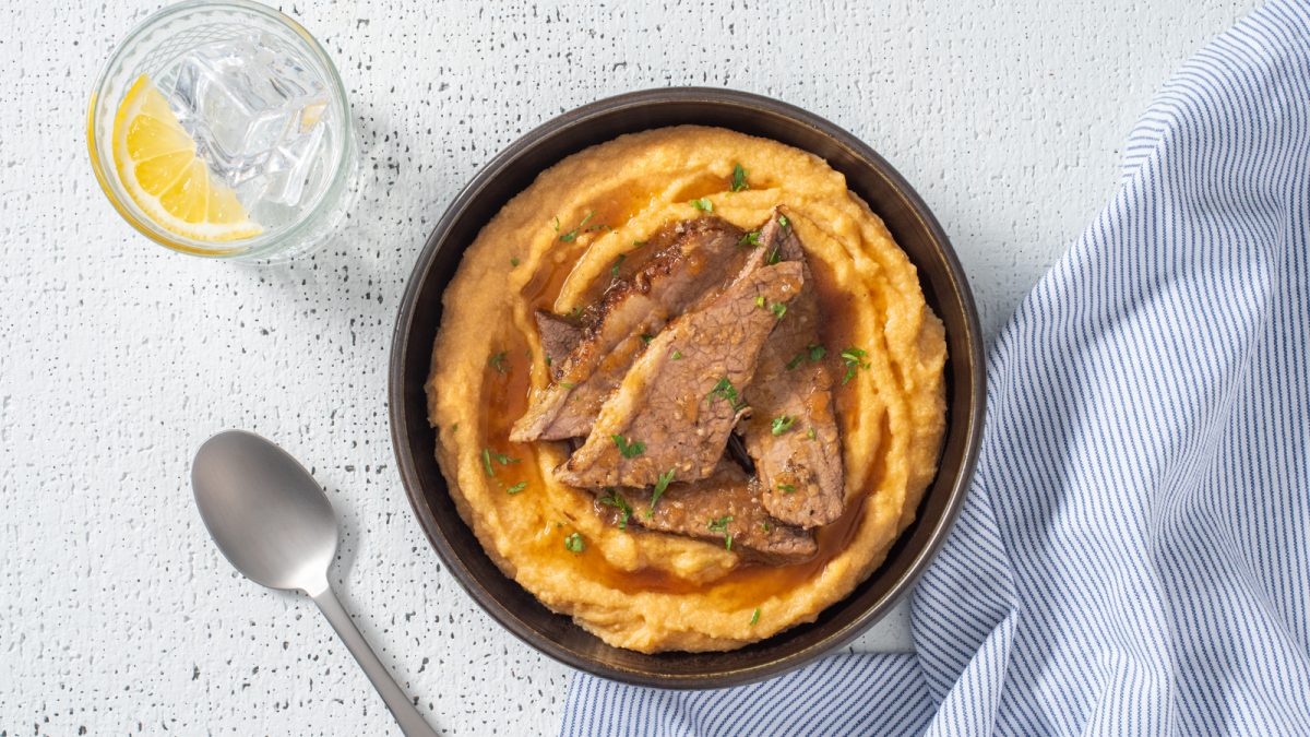 Creamy Brisket Grits