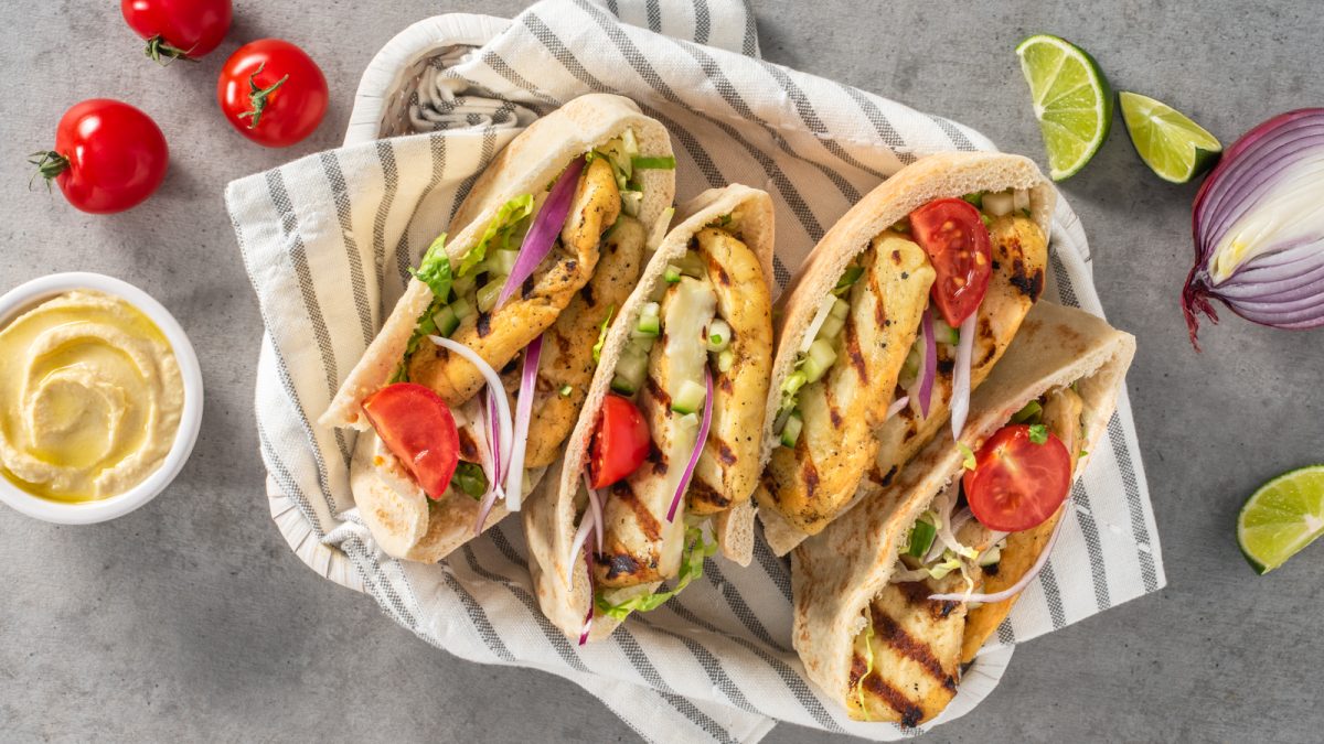 Grilled Halloumi Pitas