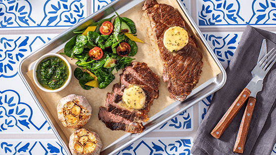 BBQ Steak with Compound Butter