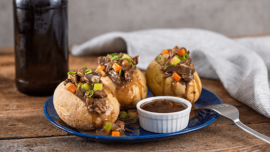 Potato Bombs with Beef Short Rib Filling