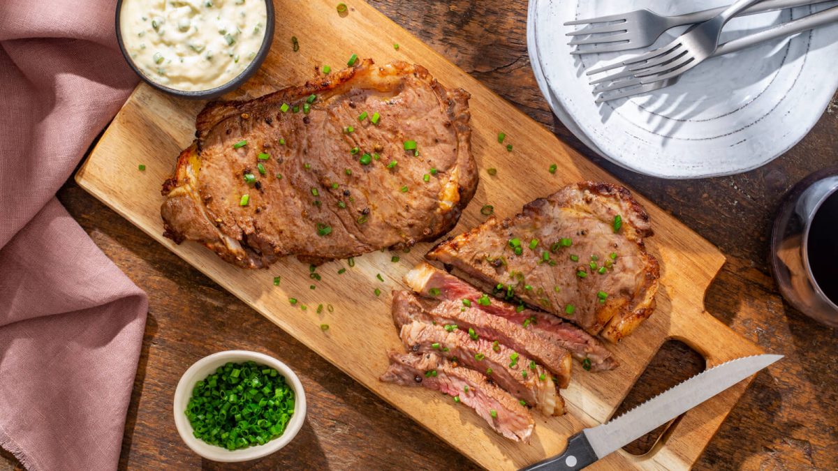 Air-Fryer Peppercorn Steak