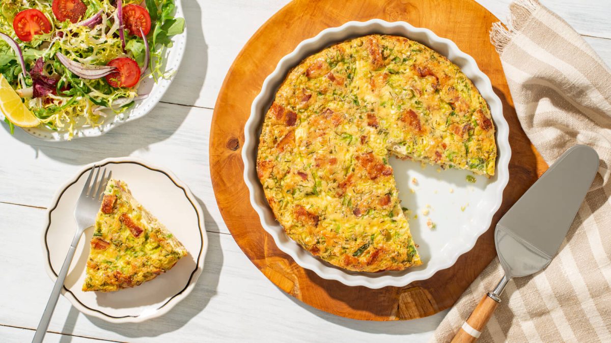 Easy Crustless Quiche Lorraine