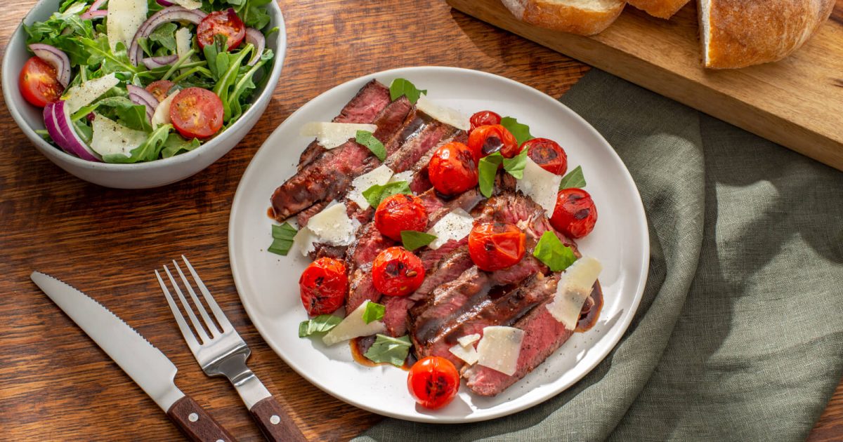 Pan-Fried Steak with Charred Tomatoes - Better Than Bouillon
