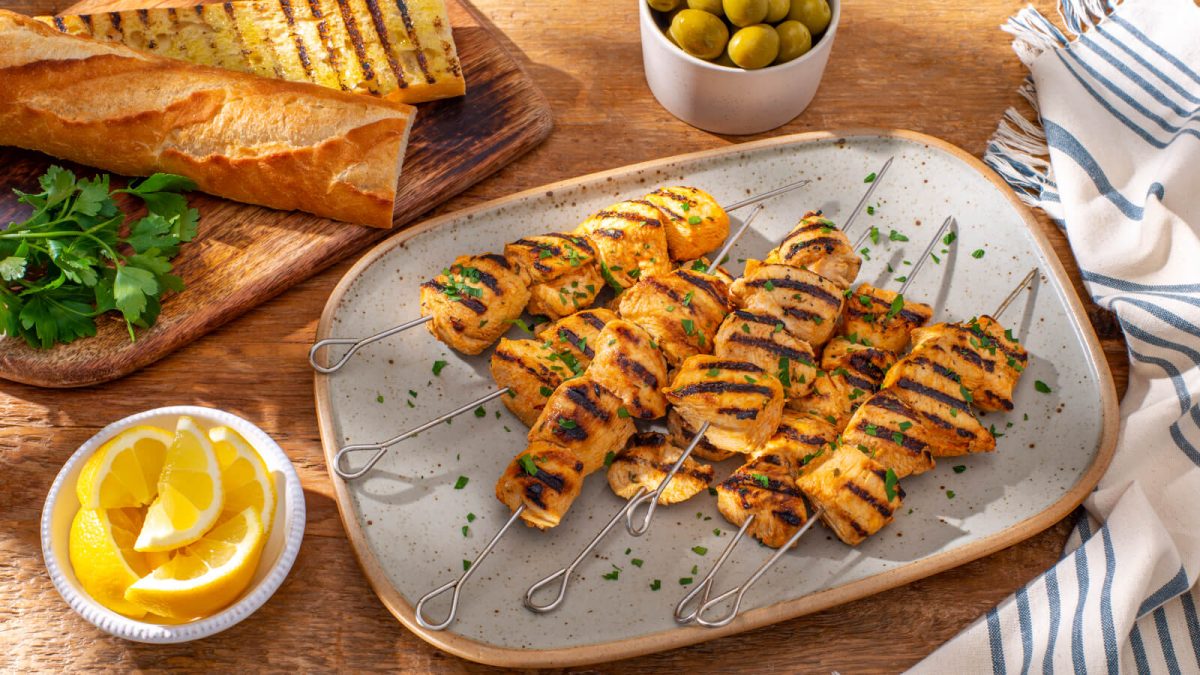 Tapas Style Grilled Chicken Skewers