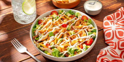 Chipotle Ranch Chicken Taco Salad recipe