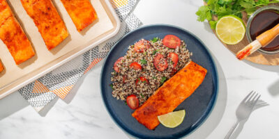 Maple Adobo Baked Salmon recipe