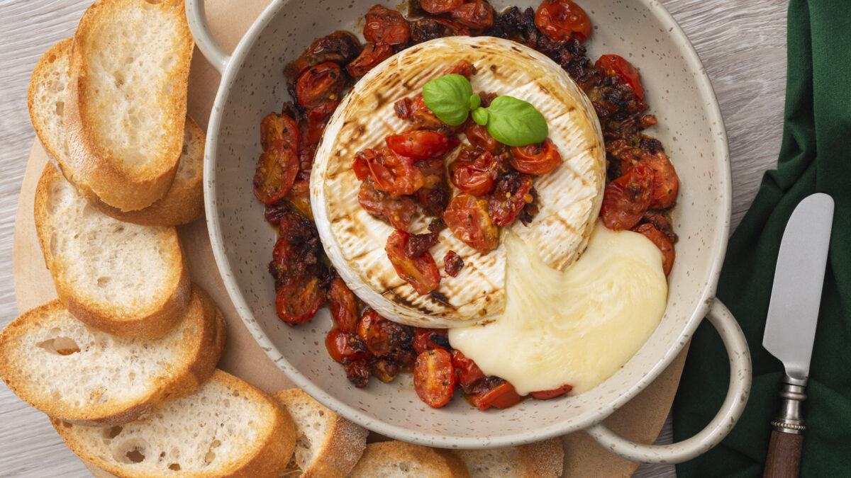 Caprese Baked Brie